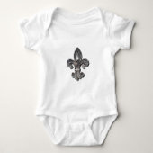 Flor De Lis Fleur De Lis-symbool nieuwe orleans Romper (Voorkant)