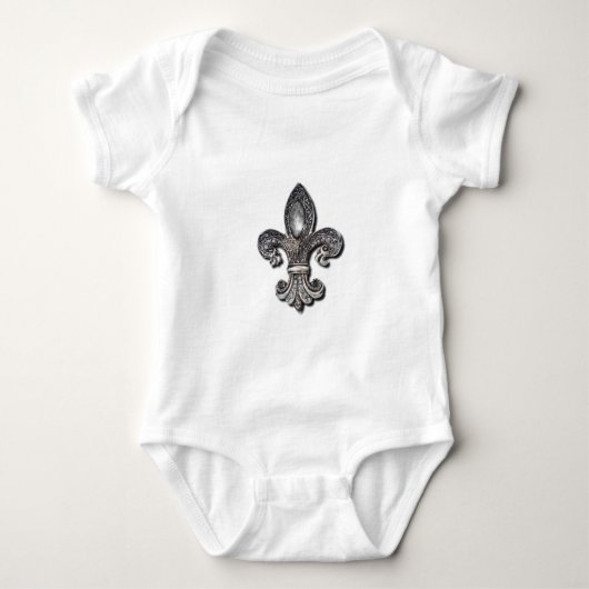 Flor De Lis Fleur De Lis-symbool nieuwe orleans Romper (Voorkant)