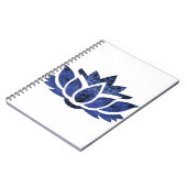 Flor de Loto con atrapa sueños azul Notitieboek (Linkerzijde)