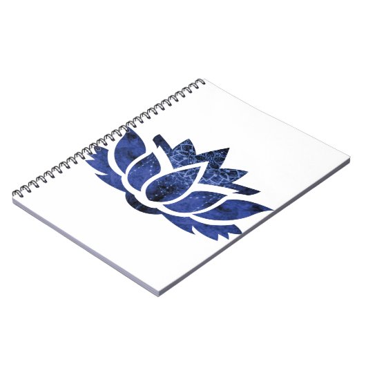 Flor de Loto con atrapa sueños azul Notitieboek (Linkerzijde)