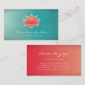 Flor de Loto Tarjetas de Visita Visitekaartje (Voorkant / Achterkant)