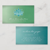 Flor de Lótus Cartão DE Visita Visitekaartje (Voorkant / Achterkant)