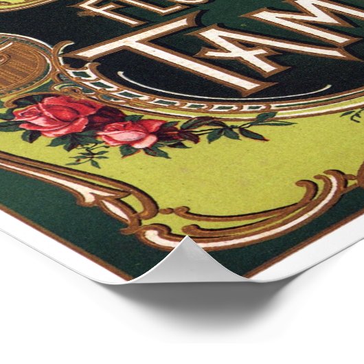 Flor de Tampa Cigar Label Poster (Hoek)