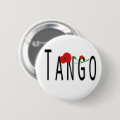 Flor de Tango Ronde Button 5,7 Cm (Voorkant /achterkant)