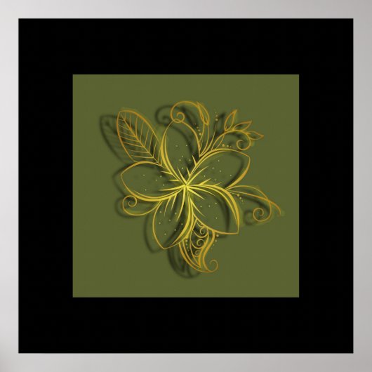 Flor Dourada Poster (Voorkant)