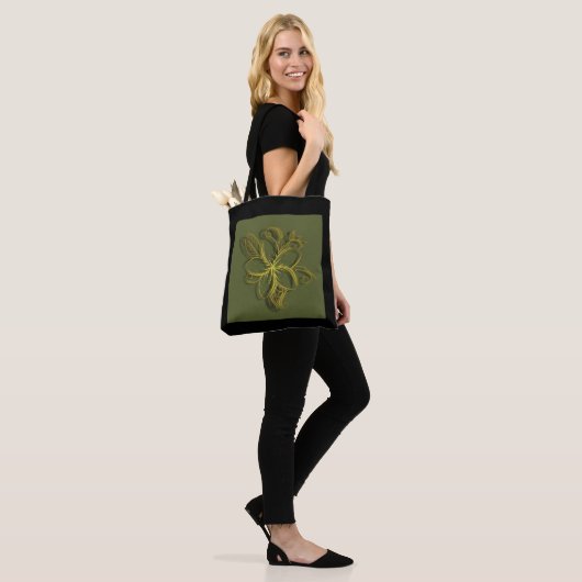 Flor Dourada Tote Bag (Op model)