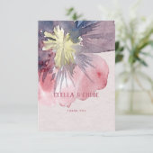 Flor Ever Bruiloft Dank u kaart (Staand voorkant)