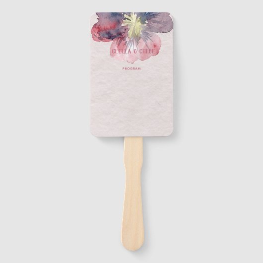 Flor Ever Trouwprogramma Handwaaier (Voorkant)