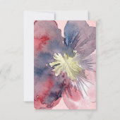 Flor Ever Wedding No Meal Choice RSVP-kaart RSVP Kaartje (Achterkant)