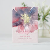 Flor Ever Wedding Save the Date Kaart (Staand voorkant)