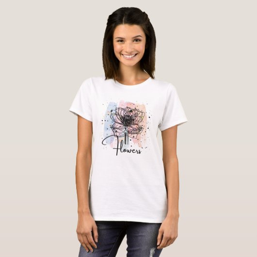 Flor multi t-shirt (Voorkant volledig)