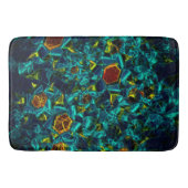 Flor virtual em azul gradiente, estilhaçada badmat (Voorkant)