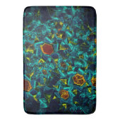 Flor virtual em azul gradiente, estilhaçada badmat (Voorkant Verticaal)