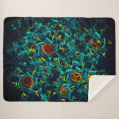 Flor virtual em azul gradiente, estilhaçada sherpa deken (Voorkant (horizontaal))