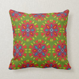 FLOR XL groen Kussen