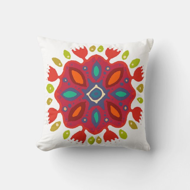 FLOR XL white single Kussen (Voorkant)