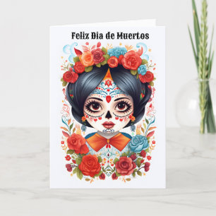 🌹 Flor y Calavera: Eerbetoon aan Dia de Muertos � Feestdagen Kaart