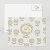 flora73 hallo briefkaart (Voorkant / Achterkant)