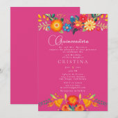 Flora - 15e verjaardag Quinceanera in het Spaans Kaart (Voorkant / Achterkant)