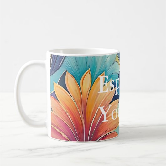 Flora 1 Floral Pastel Classic Mok (Links)