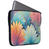 Flora 1 Floral Pastel Laptop Hoesje Laptop Sleeve (Voorkant Rechts)