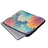 Flora 1 Floral Pastel Laptop Hoesje Laptop Sleeve (Voorkant onderkant)