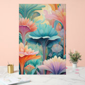 Flora 2 Floral Pastel Acryl Teken Acryl Bord (Huwelijk)