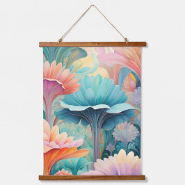 Flora 2 Floral Pastel Hangend Wandkleed