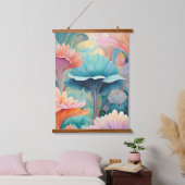 Flora 2 Floral Pastel Hangend Wandkleed (Slaapkamer)
