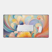 Flora 3 Floral Pastel Desk Mat (Keyboard & Muis)
