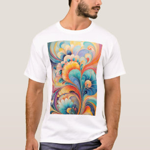 Flora 3 Floral Pastel T-shirt
