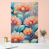 Flora 4 Floral Pastel Acryl Teken Bord (Huwelijk)