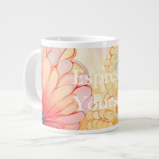Flora 5 Floral Pastel Specialty Mok (Links)