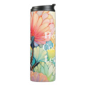 Flora 5 Floral Pastel Thermal Tumbler Thermosbeker (Gedraaid links)