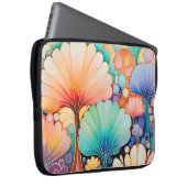 Flora 6 Floral Pastel Laptop Hoesje Sleeve (Voorkant Rechts)
