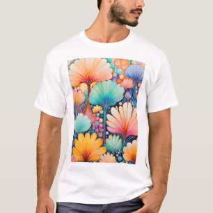 Flora 6 Floral Pastel T-shirt