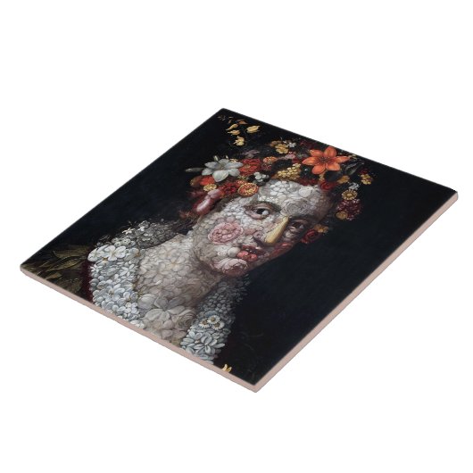 Flora, Arcimboldo Tegeltje (Zijkant)