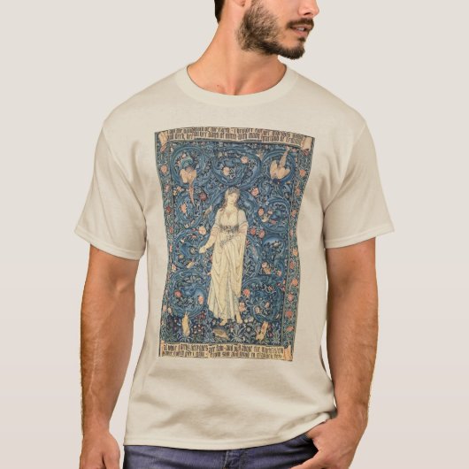 Flora Art beroemd gemaakt door William Morris T-shirt (Voorkant)