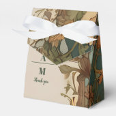 Flora  Art Nouveau bruiloft Bedankdoosjes (Voorkant Zijde)