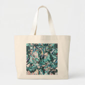Flora Artsy Waterverf Flowers Grote Tote Bag (Voorkant)