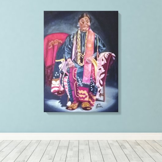 Flora BearhartOriginal Oil Canvas Print (Insitu (Houten vloer))