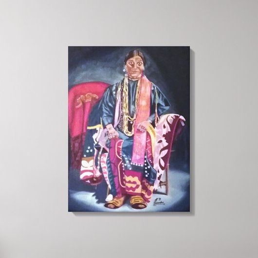 Flora BearhartOriginal Oil Canvas Print (Voorkant)