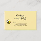 Flora Bee - hoe groot is mama's buik Informatiekaartje (Voorkant)