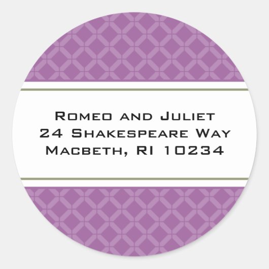 Flora Bee Registry Kaart Ronde Sticker (Voorkant)