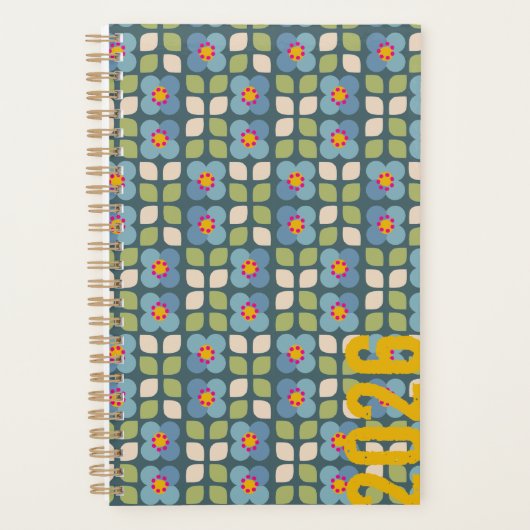 FLORA BLUSH - Botanical Pattern Planner (Voorkant)