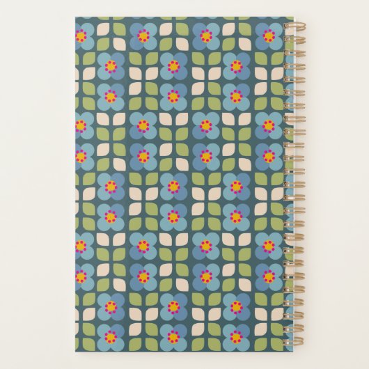 FLORA BLUSH - Botanical Pattern Planner (Achterkant)