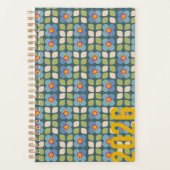 FLORA BLUSH - Planer met botanisch patroon Planner (Voorkant)