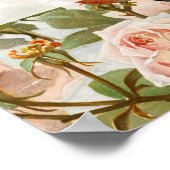 flora Blush roze vogels Welkom bij huwelijk Poster (Hoek)