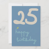 FLORA BLUSH - Verjaardag Bloemenuitnodiging Kaart (Voorkant)