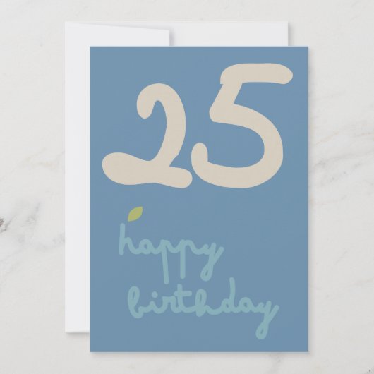 FLORA BLUSH - Verjaardag Bloemenuitnodiging Kaart (Voorkant)